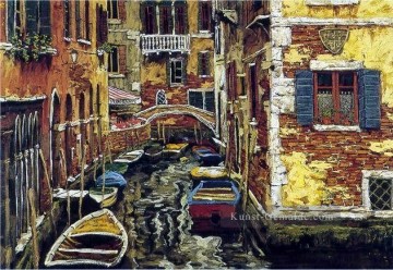 YXJ0437e impressionistisches Venedig Landschaft Ölgemälde